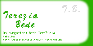 terezia bede business card